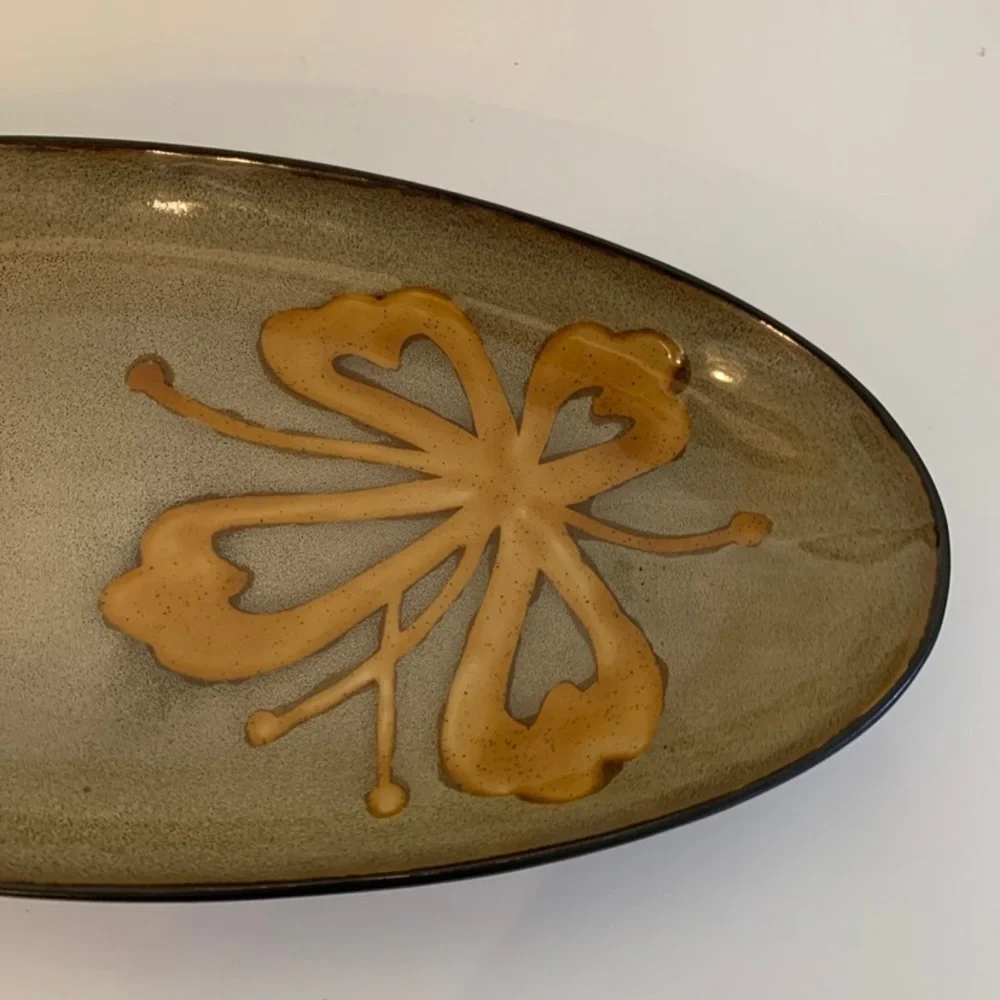 Pier 1 Imports Kioko Oval Stoneware Platters .